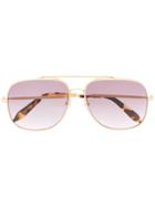 Victoria Beckham Aviator Sunglasses - Gold