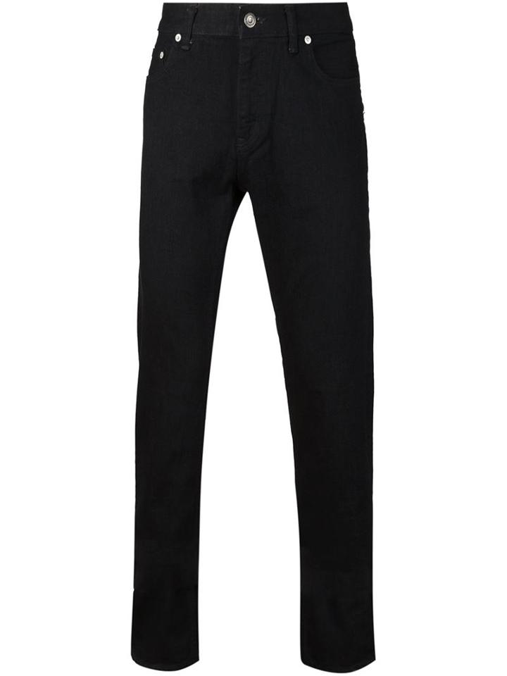 Christian Dada Ripped Skinny Jeans, Men's, Size: 46, Black, Cotton/polyurethane