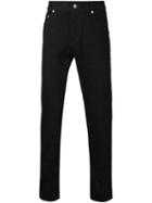 Christian Dada Ripped Skinny Jeans, Men's, Size: 46, Black, Cotton/polyurethane