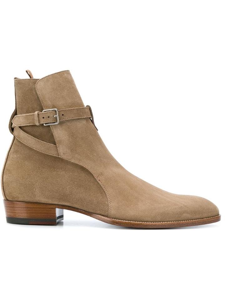 Saint Laurent Wyatt 30 Jodhpur Boots - Neutrals
