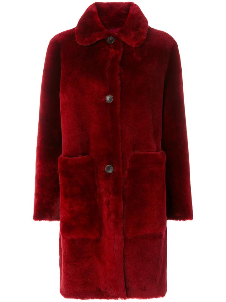 Desa 1972 Buttoned Coat - Red