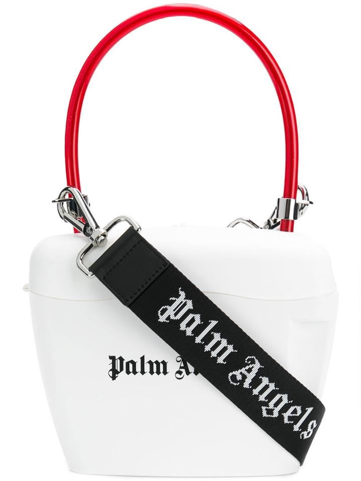 Palm Angels Padlock Mini Bag - White