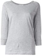 The White Briefs Three-quarters Sleeved T-shirt - Grey