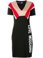 Love Moschino Logo Print Dress - Red