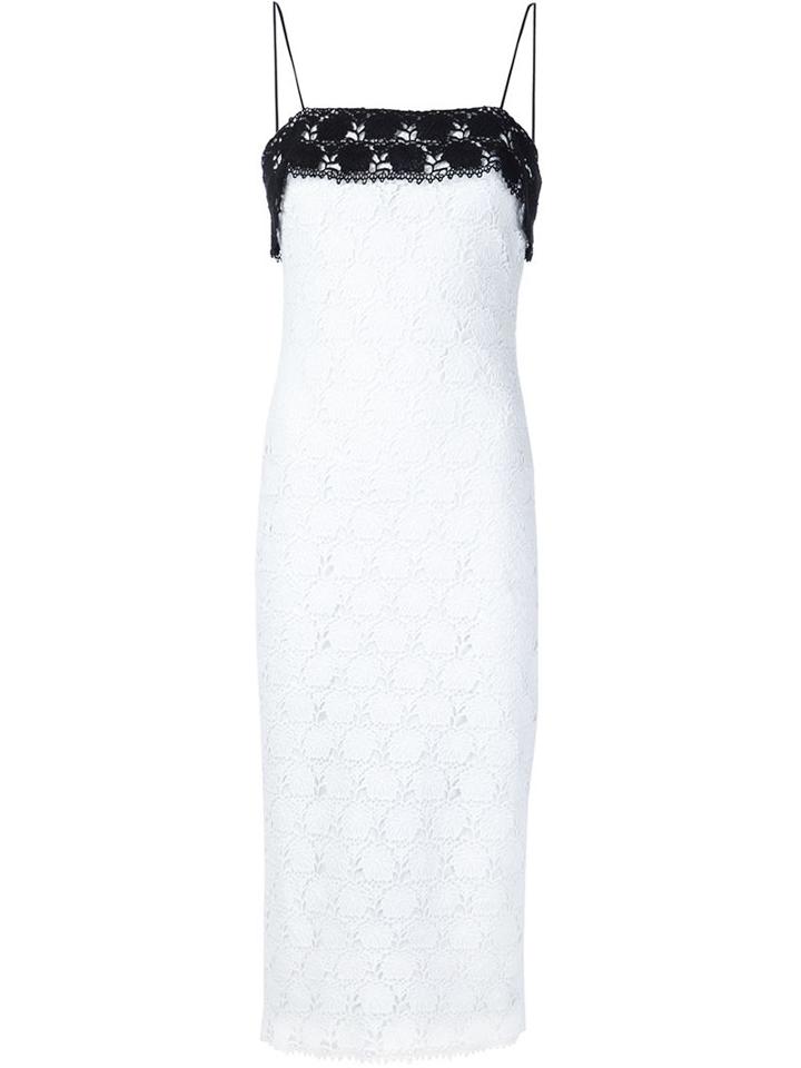 Yigal Azrouel Hibiscus Lace Dress, Women's, Size: 0, White, Polyester