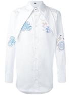 Vivienne Westwood Man Stitch Detail Shirt, Men's, Size: 50, White, Cotton