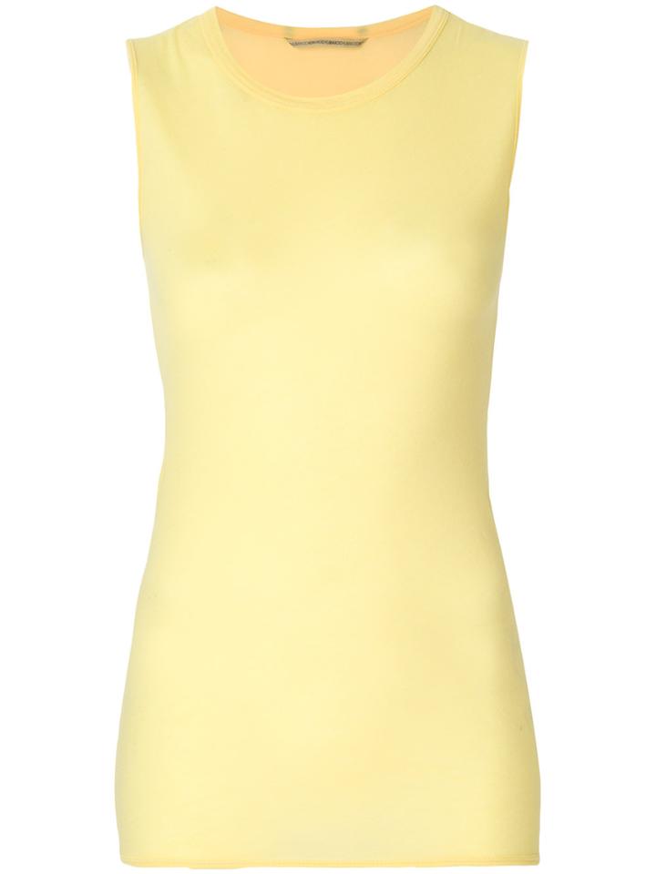 Humanoid Fitted Tank Top - Yellow & Orange