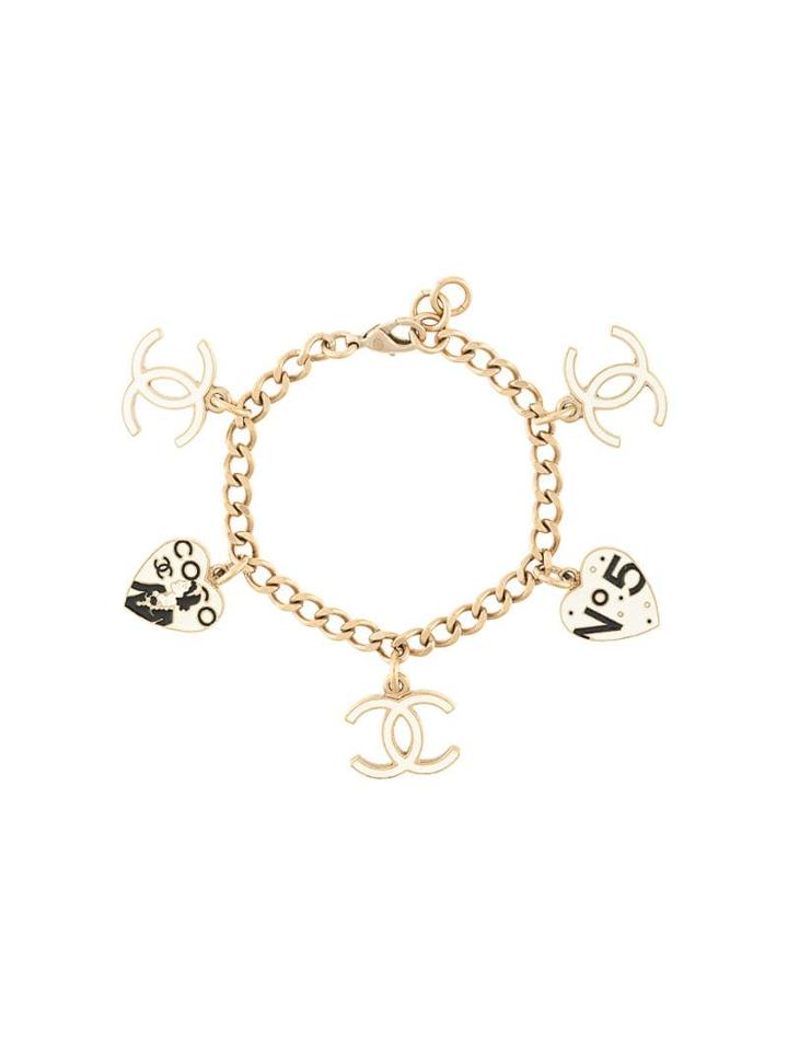Chanel Pre-owned Logo Charms Bracelet - Gold