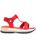Philippe Model Low Platform Sandals - Red