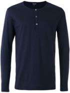 Ron Dorff 3-buttoned Henley T-shirt - Blue
