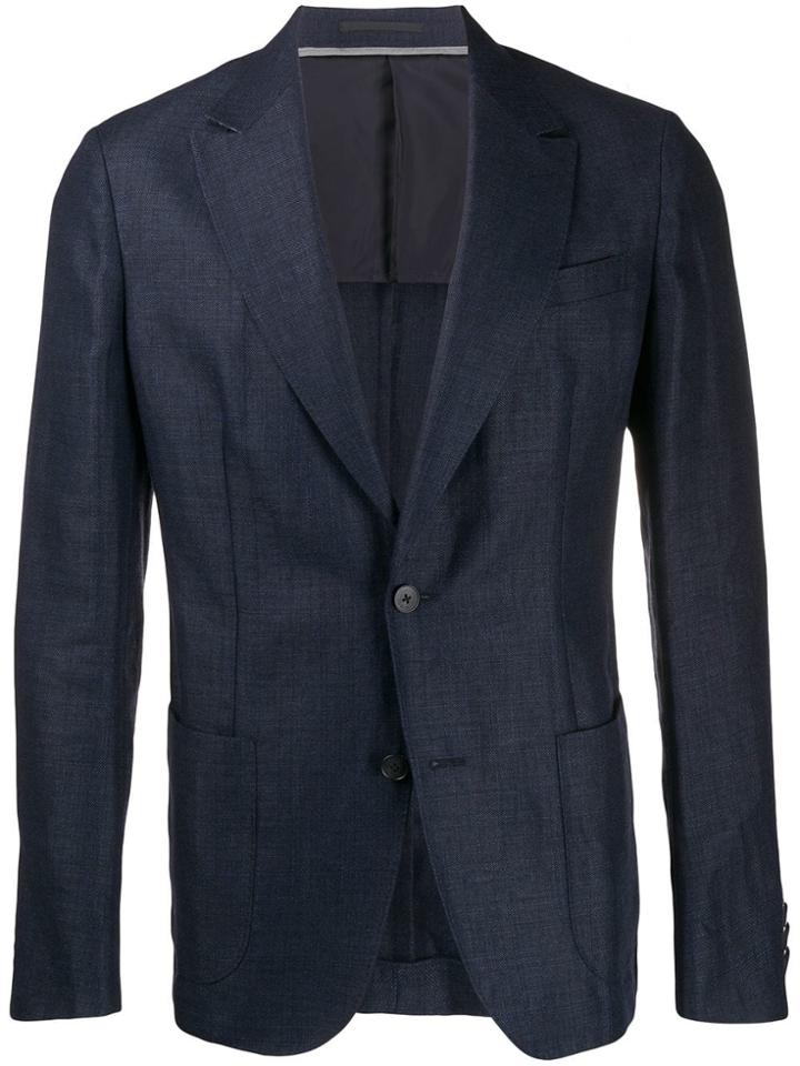 Z Zegna Cross Stitch Blazer - Blue