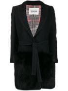 Ava Adore Single Breasted Wrap Coat - Black