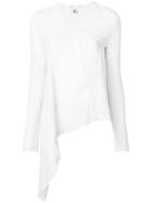 Lost & Found Rooms Asymmetric Long-sleeve Top - White