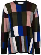 Victoria Victoria Beckham Colour Block Jumper - Black