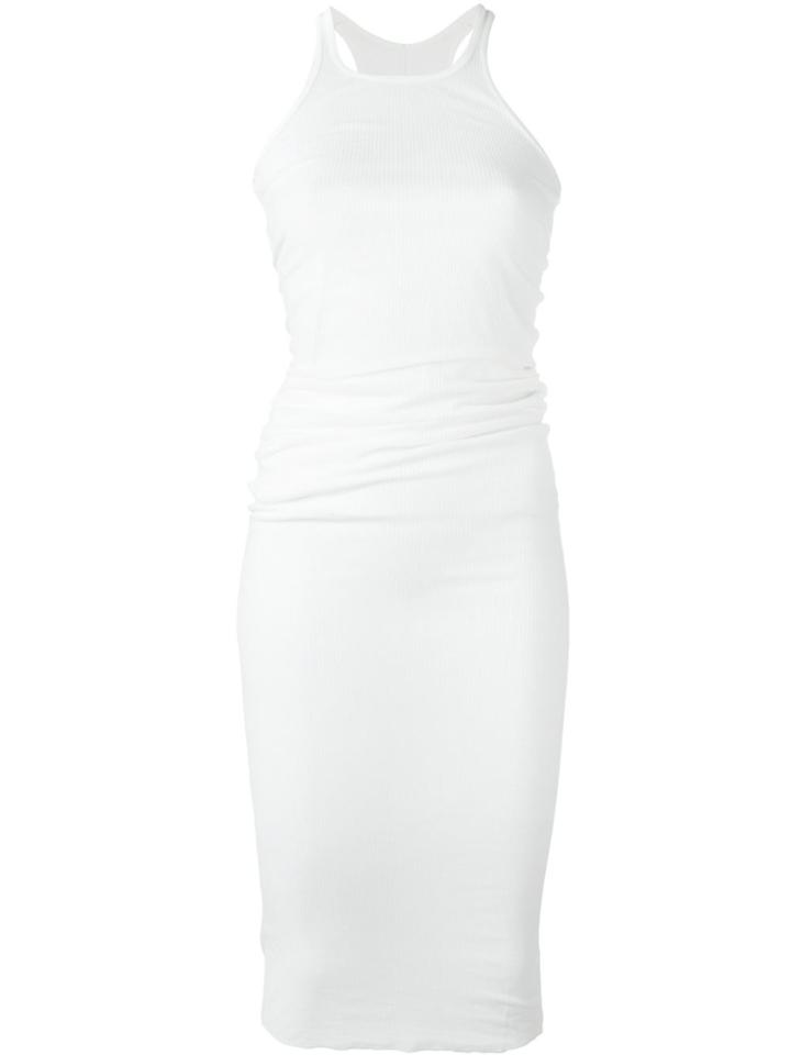 Rick Owens Round Neck Midi Dress - Nude & Neutrals