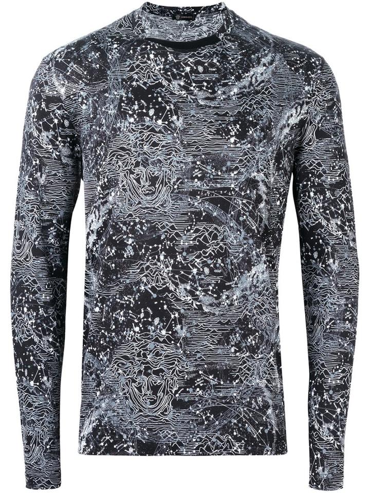 Versace Long Sleeve Constellations T-shirt