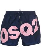 Dsquared2 Branded Swim Shorts - Blue