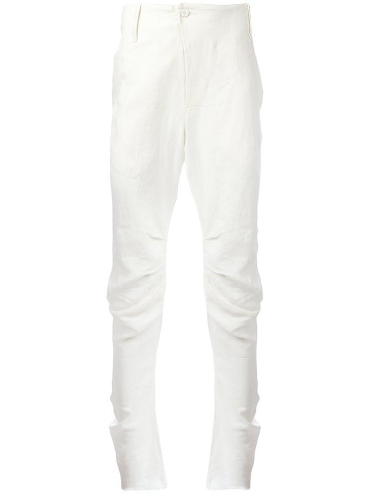 Lost & Found Ria Dunn - Raw Hem Trousers - Men - Cotton/hemp - L, Nude/neutrals, Cotton/hemp