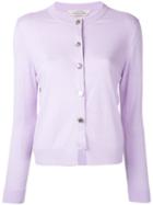 Torrazzo Donna - Crew Neck Cardigan - Women - Acrylic - One Size, Pink/purple, Acrylic