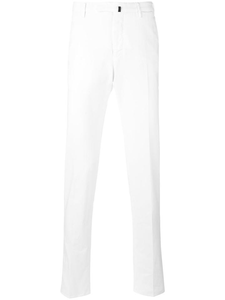 Incotex - Straight-leg Trousers - Men - Cotton/spandex/elastane - 52, White, Cotton/spandex/elastane