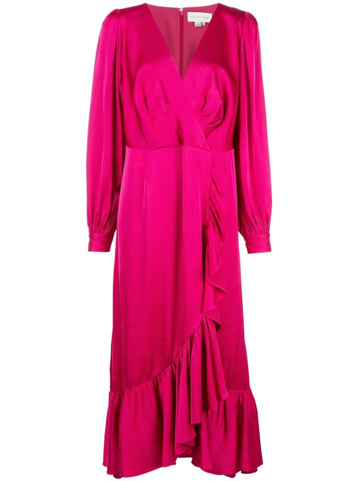 Sachin & Babi Long-sleeve Ruffle Dress - Pink