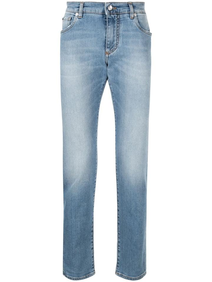 Dolce & Gabbana Slim Fit Stretch Jeans - Blue
