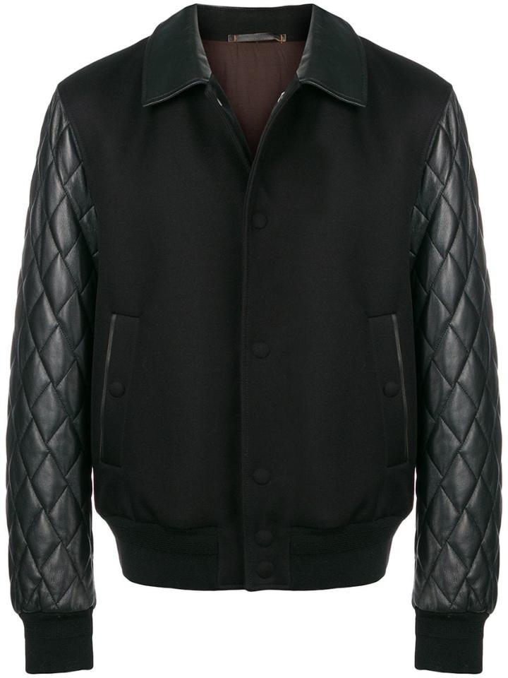 Ermenegildo Zegna Couture Contrast Shirt Jacket - Black