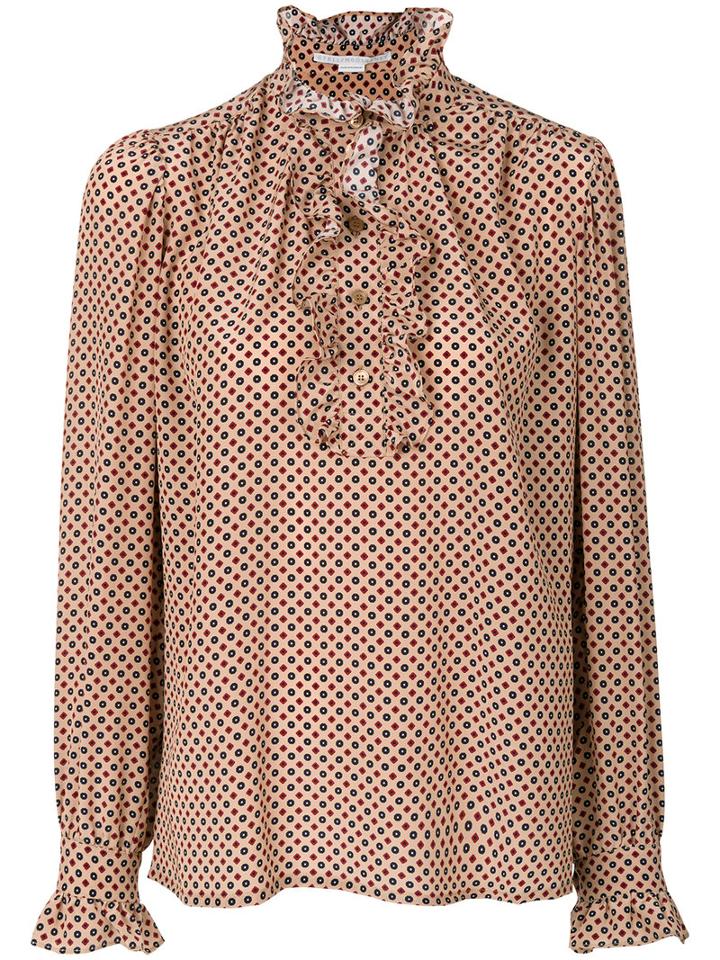 Stella Mccartney - Meredith Blouse - Women - Silk - 42, Brown, Silk