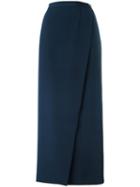 Chanel Pre-owned Wrap Long Skirt - Blue