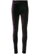 Jean Paul Gaultier Pre-owned Velvet Fitted Leggings - Purple