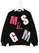 Msgm Kids - Logo Patch Sweatshirt - Kids - Cotton - 10 Yrs, White