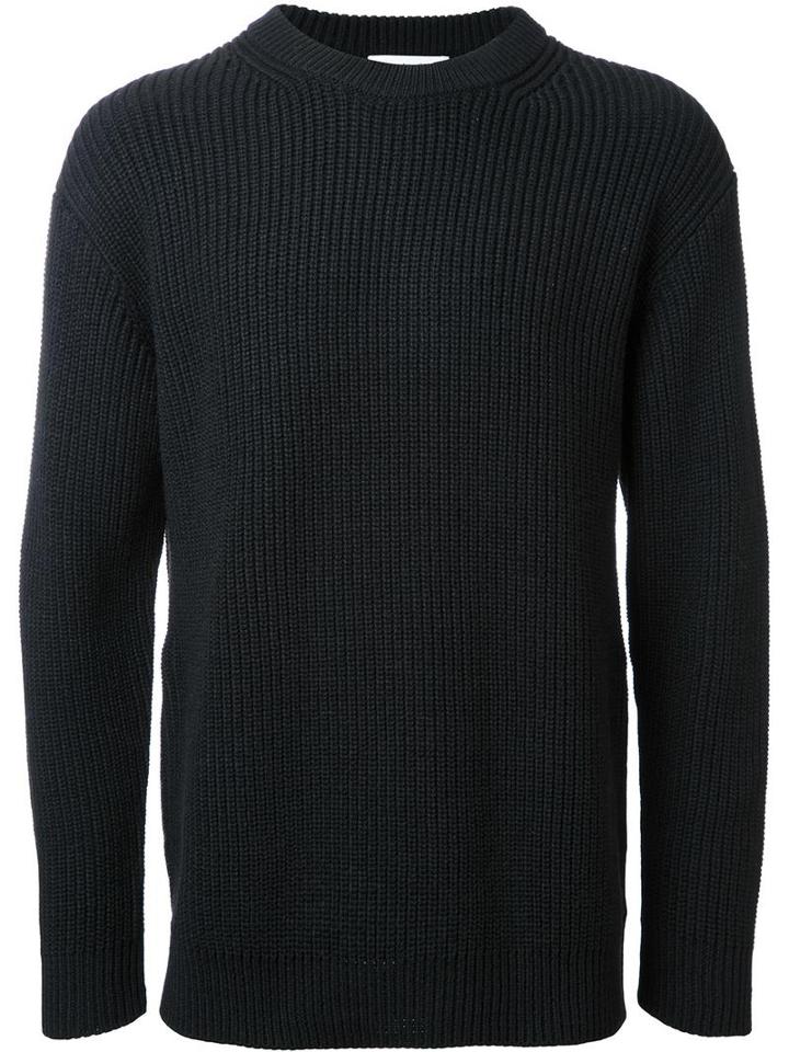 Monkey Time Crew Neck Pullover, Men's, Size: Xl, Black, Polyester