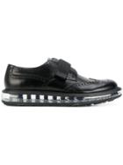 Prada Brogue-style Wingtip Air Sole Sneakers - Black