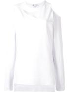 Y-3 Slit Trim Sweatshirt, Women's, Size: Small, White, Cotton
