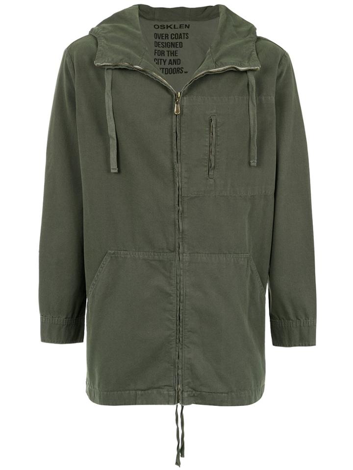 Osklen Canvas Parka - Green