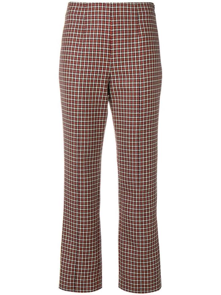 Courrèges Houndstooth Straight Trousers - Blue