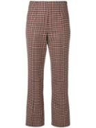Courrèges Houndstooth Straight Trousers - Blue