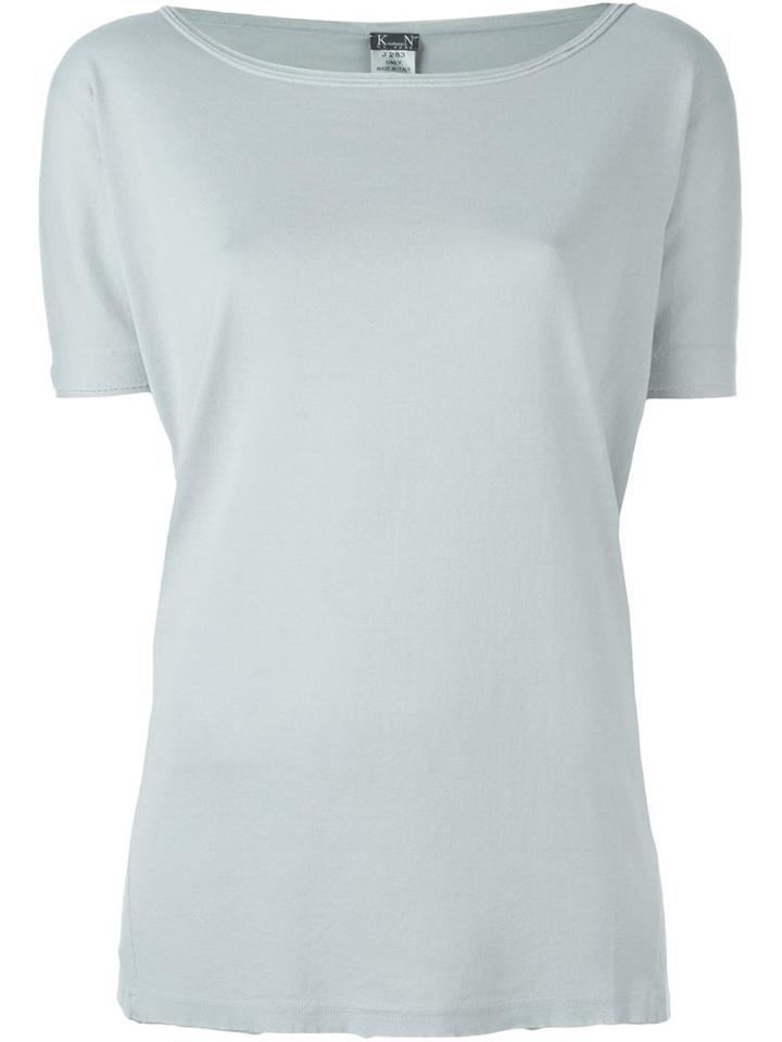 Kristensen Du Nord Boat Neck Relaxed Fit T-shirt, Women's, Size: 3, Grey, Cotton
