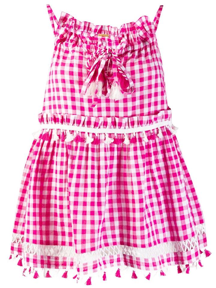 Dodo Bar Or Tassel Plaid Top - Pink