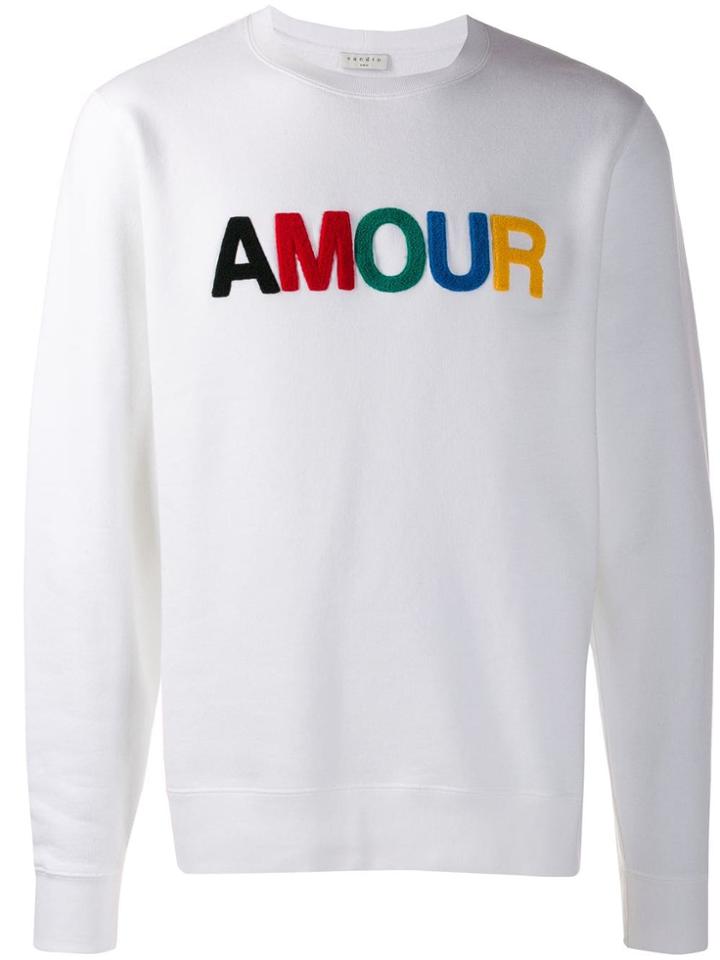 Sandro Paris Amour Sweatshirt - White