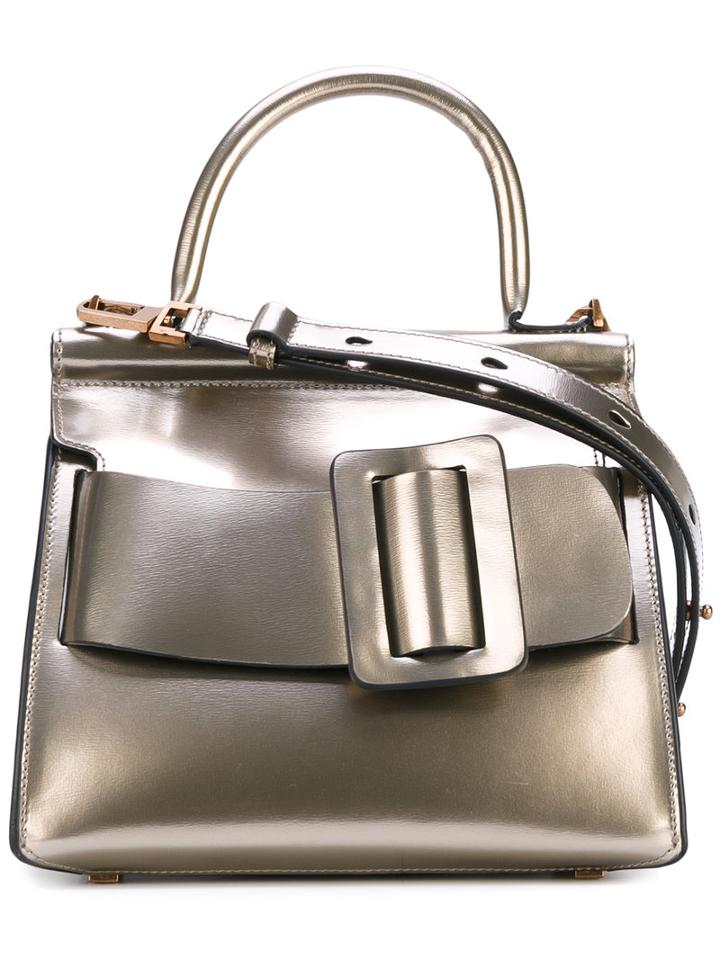 Boyy - Buckle Tote Bag - Women - Calf Leather/calf Suede - One Size, Grey, Calf Leather/calf Suede