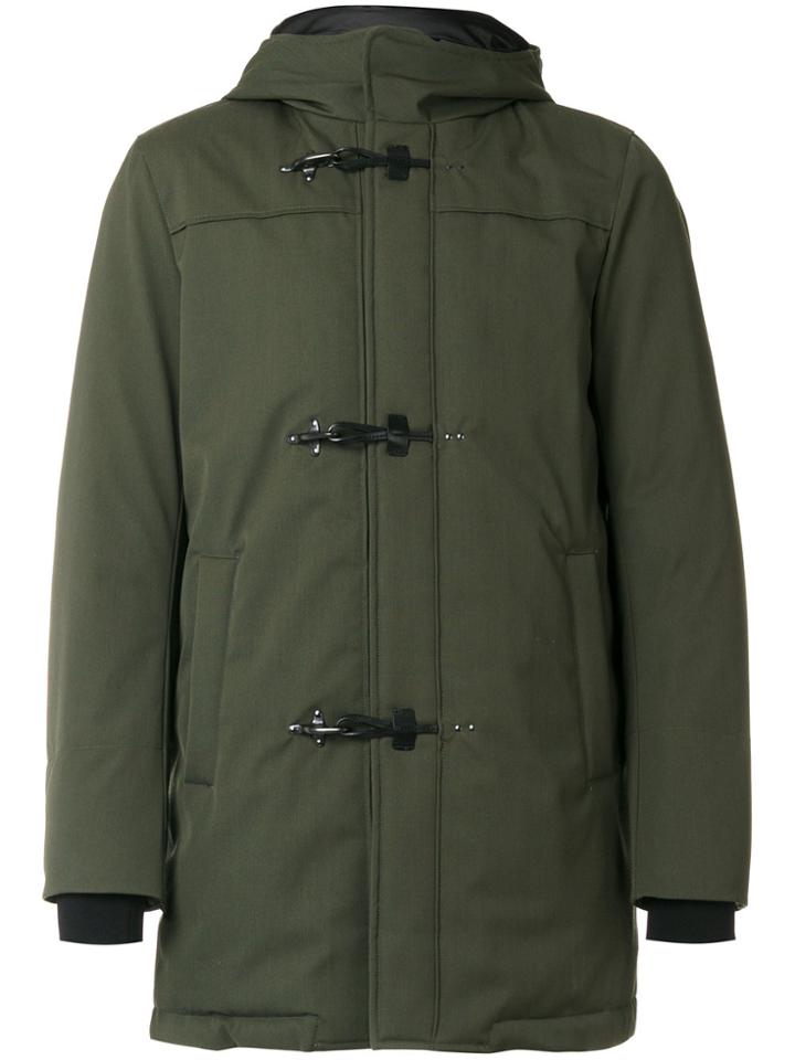 Fay Padded Duffle Coat - Green