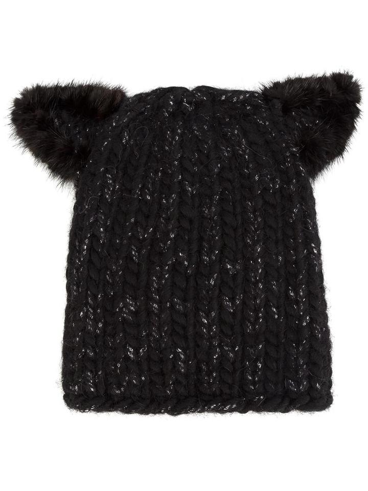 Eugenia Kim 'felix' Beanie, Women's, Mink Fur/nylon/wool/metallized Polyester