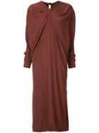 Marni Knotted Neck Dress - Brown