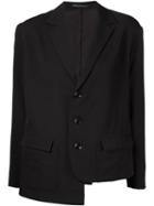 Yohji Yamamoto Asymmetric Blazer, Women's, Size: 1, Black, Wool