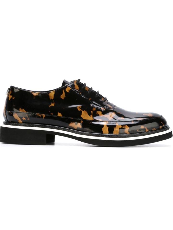 Mcq Alexander Mcqueen Tortoiseshell Print Lace-up Shoes