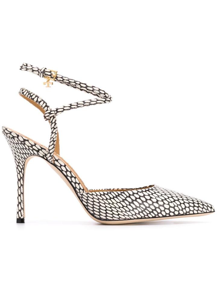 Tory Burch Penelope Snake-print Pumps - Black