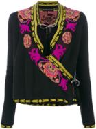 Etro Wrap Jumper With Embroidered Trim - Multicolour