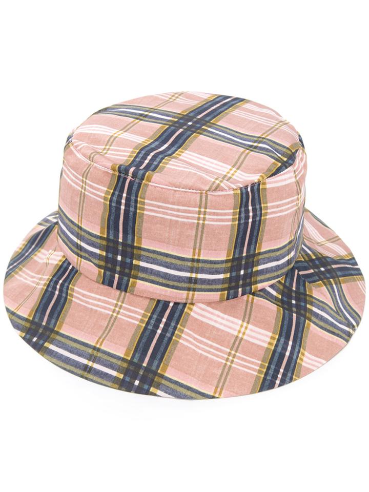 Zambesi Check Bucket Hat - Pink & Purple