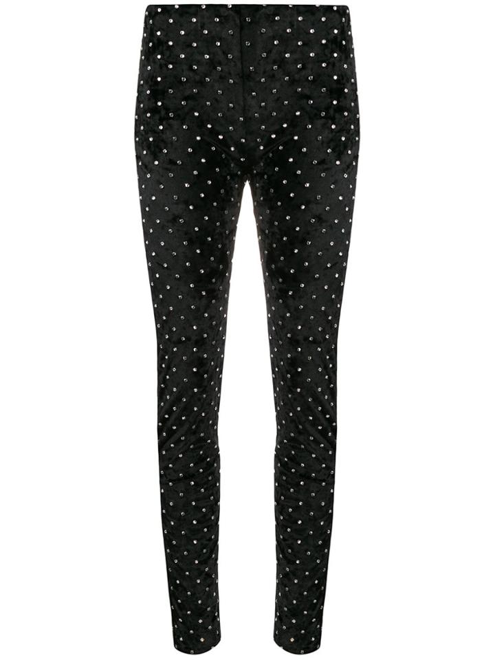 Amen Crystal Embellished Trousers - Black